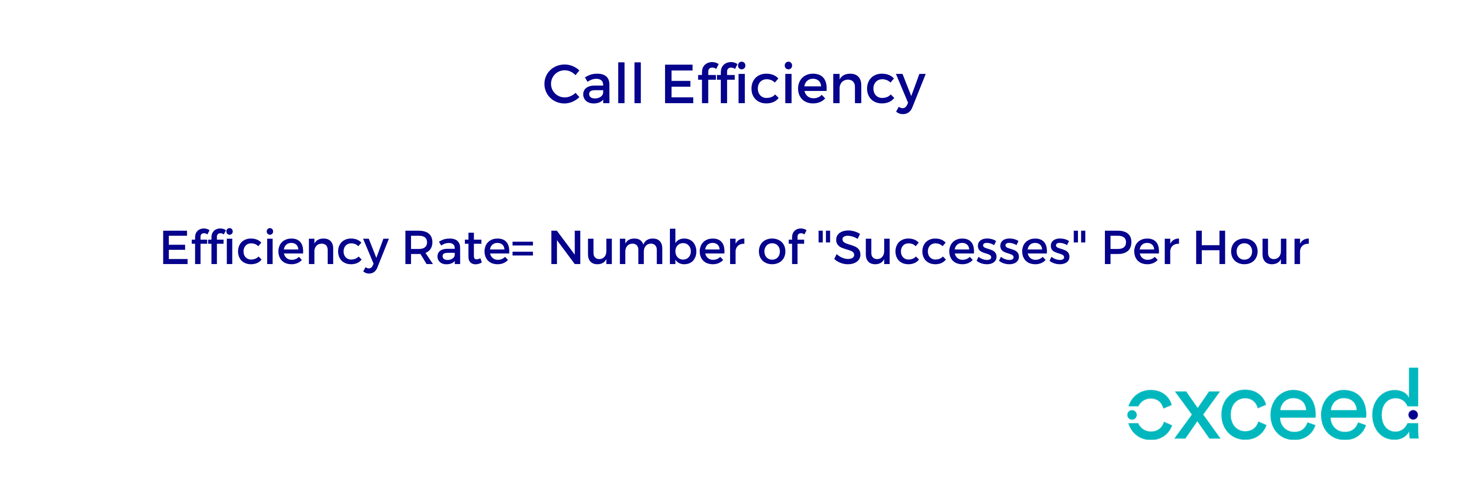 Call efficiency