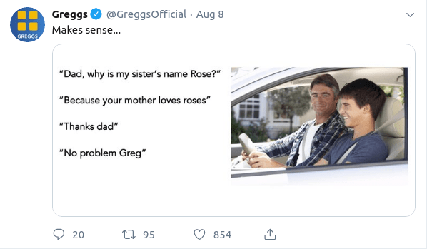 Greggs Being a Meme