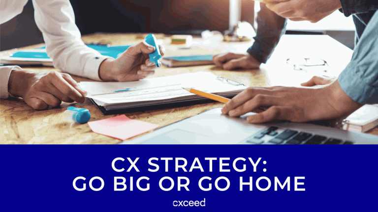 CX Strategy - Go Big or Go Home